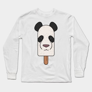 Animal Popsicle Panda Bear Ice Cream Summer Gift Long Sleeve T-Shirt